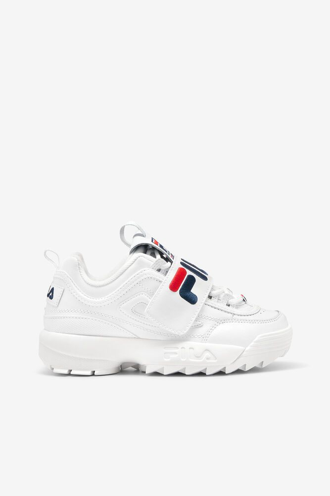 Fila Disruptor 2 Applique White Sneakers Womens - NZ 39247-PSCR